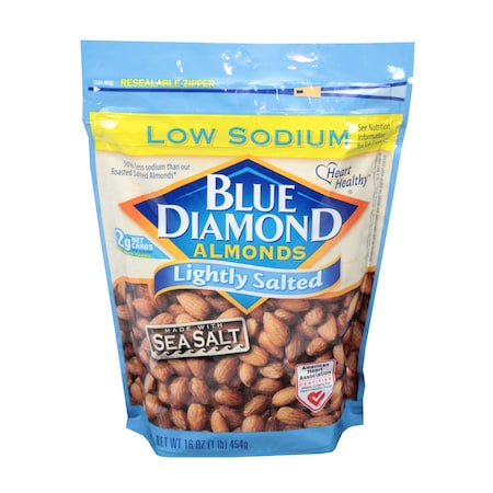 Blue Diamond Blue Diamond Almonds Ls Light Salt 16 oz., PK6 05725